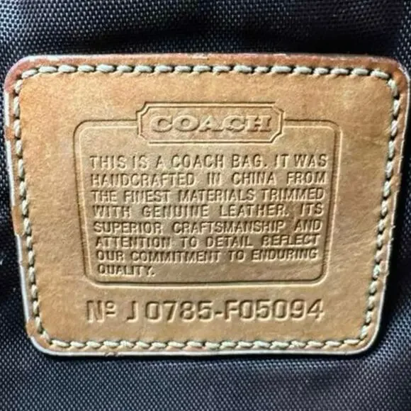 Coach Signature Brown Pouch Bag - Picture 6 of 7